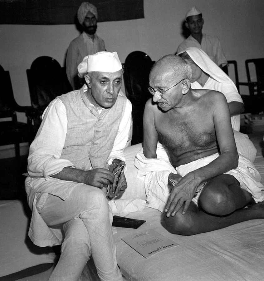 Jawaharlal Nehru and Gandhiji